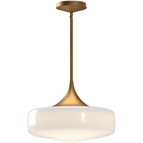 Alora Mood PD440814AGGO Lincoln 1 Light 14 inch Aged Gold Pendant Ceiling Light