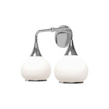 Alora Mood VL524217CHOP Hazel Modern Chrome 2-Light Bathroom Lighting Sconce