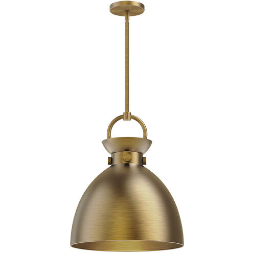 Alora Mood PD411314AG Waldo 1 Light 14 inch Aged Gold Pendant Ceiling Light