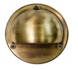 Dabmar Lighting LV611-ABS Brass Round Surface Mount Step Light, Voltage 12V, Antique Brass Finish