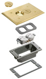 Arlington FLBC101MBTK Brass Trim Kit for Concrete Floor Box