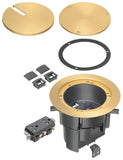 Arlington FLBR5420MB Recessed Round Floor Box, Brass Finish