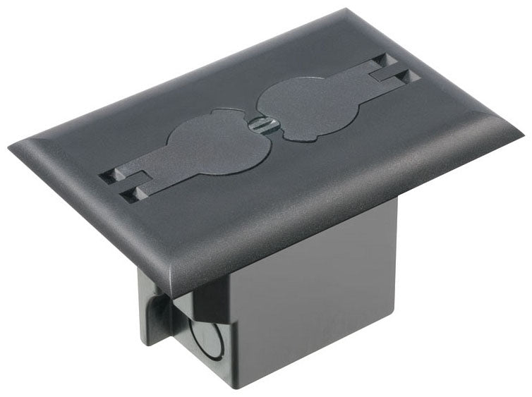 Arlington FLBRF101BL Rectangle Floor Box, Flip Lids | BuyRite Electric