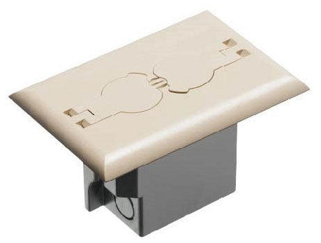 Arlington FLBRF101LA Rectangle Floor Box, Flip Lids | BuyRite Electric