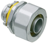 Arlington LT38A 3/8" Straight Zinc Die-Cast Connector With Insulated Throat