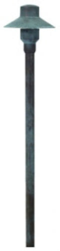 Orbit B224-AG Mini Brass Mushroom Path Light, Aged Green Finish