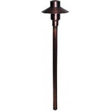 Orbit B224-AZ Mini Brass Mushroom Path Light, Antique Bronze Finish