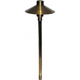 Orbit B225-AB Brass Mushroom Path Light, Antique Brass Finish