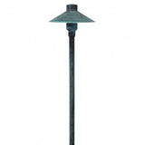 Orbit B225-AG Brass Mushroom Path Light, Aged Green Finish