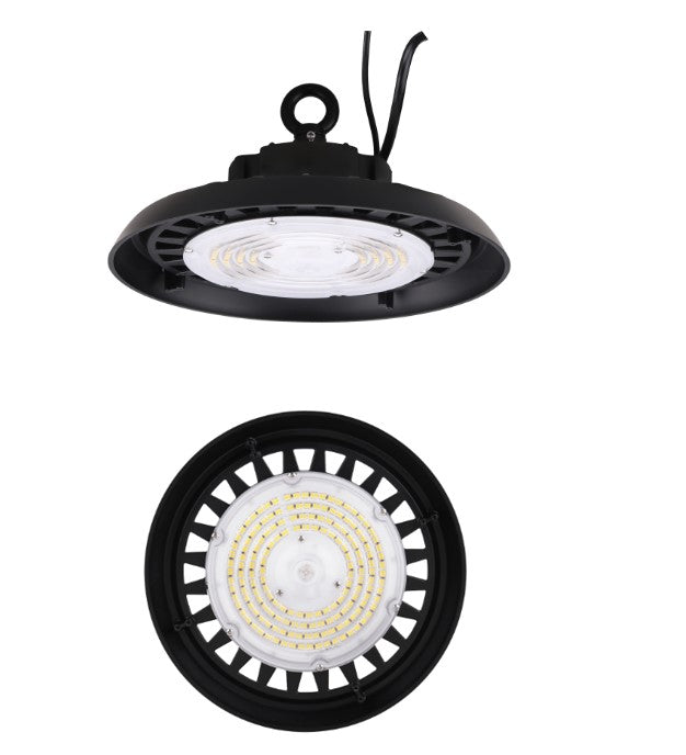 Eiko BAYE3-100-40-H BAYE3 Round High Bay, 100W, 4000K, 120-347V, 0-10V Dimming, Black