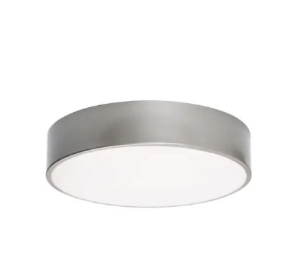 AFX Lighting BAYF12LAJUDSN Bailey 12" LED Flush Mount Light - 20W - CCT Selectable - 120-277V - Satin Nickel Finish