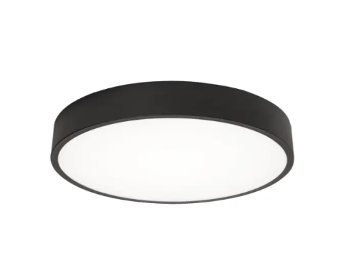 AFX Lighting BAYF14LAJUDBK-BB Bailey 14" LED Flush Mount - Battery Backup - 26W - CCT Selectable - 120-277V - Black Finish