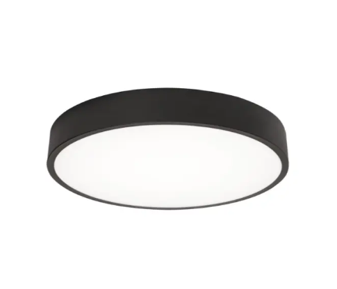 AFX Lighting BAYF14LAJUDBK Bailey 14" LED Flush Mount Light - 26W - CCT Selectable - 120-277V - Black Finish