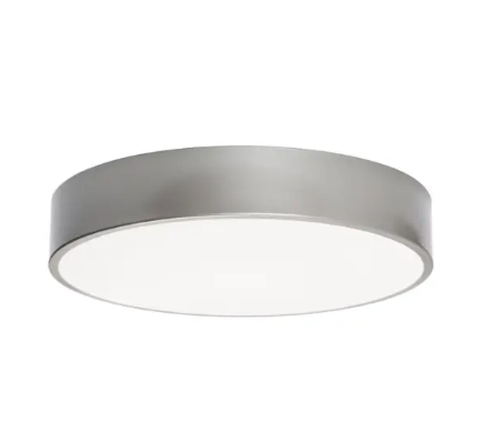 AFX Lighting BAYF14LAJUDSN-MSBB Bailey 14" LED Flush Mount - Motion Sensor - Battery Backup - 26W - CCT Selectable - 120-277V - Satin Nickel Finish