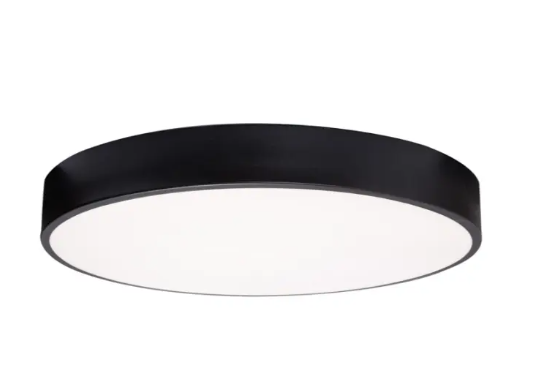 AFX Lighting BAYF19LAJUDBK-MSBB Bailey 19" LED Flush Mount - Motion Sensor - Battery Backup - 30W - CCT Selectable - 120-277V - Black Finish