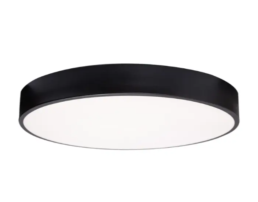 AFX Lighting BAYF19LAJUDBK Bailey 19" LED Flush Mount Light - 30W - CCT Selectable - 120-277V - Black Finish