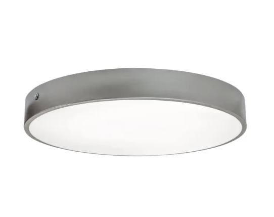 AFX Lighting BAYF19LAJUDSN-BB Bailey 19" LED Flush Mount - Battery Backup - 30W - CCT Selectable - 120-277V - Satin Nickel Finish