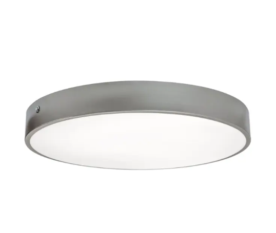 AFX Lighting BAYF19LAJUDSN-MSBB Bailey 19" LED Flush Mount - Motion Sensor - Battery Backup - 30W - CCT Selectable - 120-277V - Satin Nickel Finish