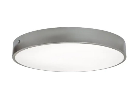 AFX Lighting BAYF19LAJUDSN Bailey 19" LED Flush Mount Light - 30W - CCT Selectable - 120-277V - Satin Nickel Finish