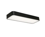 AFX Lighting BAYL2408LAJUDBK-MS 24-in 25W Bailey Flush Mount w/ Sensor, 120V-277V, CCT Select, Black