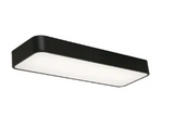 AFX Lighting BAYL2408LAJUDBK Bailey LED 8 inch Black Linear Flush Mount Ceiling Light