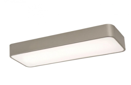 AFX Lighting BAYL2408LAJUDSN-MS 24-in 25W Bailey Flush Mount w/ Sensor, 120V-277V, CCT Select, Nickel