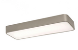 AFX Lighting BAYL2408LAJUDSN-MS 24-in 25W Bailey Flush Mount w/ Sensor, 120V-277V, CCT Select, Nickel