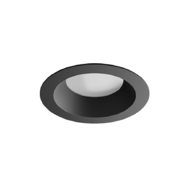 Visual Comfort Architectural E4PRFRA-BB Element Pro 4" Round Adjustable Trim – Regressed Style – Black Bevel – Black Flange – Flanged Ceiling Appearance