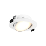 DALS Lighting GPN4-CC-V-WH Multi CCT Round gimbal recessed light - universal 120V-347V, 0-10V dimming