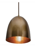 AFX Lighting BKNP10QB Brooklyn 1 Light 10 inch Antique Brass Pendant Ceiling Light