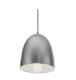 AFX Lighting BKNP10SL 9-in 60W LED Brooklyn Pendant Light, 1-Light, E26, 120V, Silver