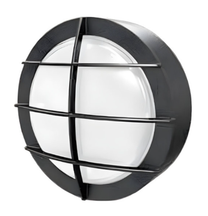 Westgate BKRF-15W-MCTP-BK-P Round Bulkheads, Power & CCT Selectable, With Photocell, 9W/12W/15W, 85LM/W, 30k/40k/50k Black Finish