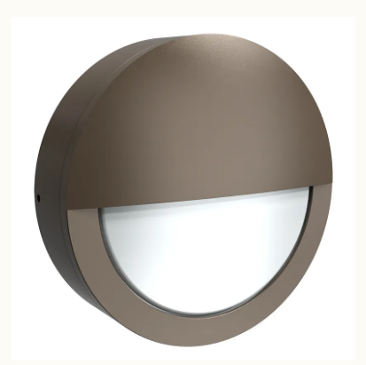 Westgate BKRN-15W-MCTP-BR-P LED Round Wall Light with Photocell, Selectable Wattage 9W/12W/15W, 85LM/W, 3CCT 30K/40K/50K Bronze Finish