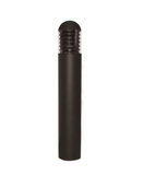 MaxLite BL-CLRD17U-40BLRGF Round Dome Top Bollard - 17W, 4000K, 120/277V, Bronze, 42", Louver, GFCI