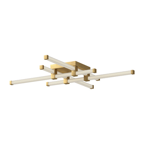 Kuzco Lighting FM23534-BG-UNV Blade 34-in Flush Mount Ceiling Light - CCT: 3000K - Finish: Brushed Gold