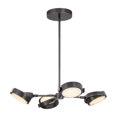 Alora Lighting PD325428UBAR-UNV-010 Blanco 28-in Pendant Ceiling light - CCT 3000K - Finish: Urban Bronze/Alabaster