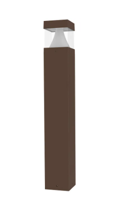Westgate BOL-42-S-C-C-MCTP-BR 42" Round & Square Flat Top Bollard LED, Selectable Wattage, Multi-Color Temperature, Voltage 120-277VAC, Bronze Finish