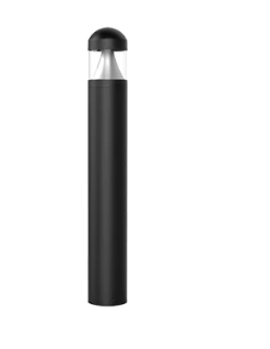 Westgate BOL-44-R-C-C-MCTP-BK 44" LED Round DomeTop Bollard LED, Selectable Wattage, Multi-Color Temperature, Voltage 120-277VAC, Black Finish