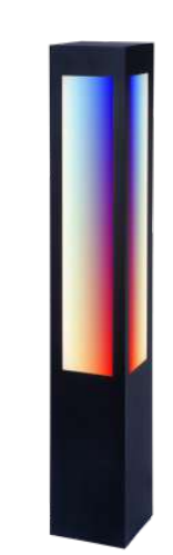 Westgate BOL-602-40-S-RGBW-BR Square Bollard Long Lens, Power And Cct Adjustable Bronze Finish