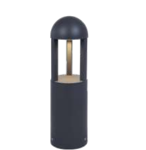 Westgate BOL-608RD-16-MCTP-BK 16 Inch Square Bollard Open Design Wattage/CCT Selectable 10W/18W/25W 3000K/4000K/5000K Black Finish