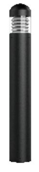 Westgate BOL-G2-107D-MCTP-BK G2 Bollard Head Model 107D, Selectable Wattage 24W/19W/14W, Multi Color Temperature, Black Finish