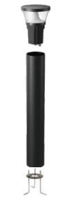 Westgate BOL-G5-SHAFT-33-BR 33 Inch G5 Bollard Light Shaft, Brown finish