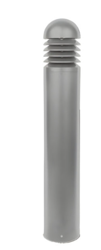 Westgate BOL-G7-100D-MCTP-SIL External Louver Modular Bollard System, Lumens 100 LM/W, Selectable Wattage, Multi-Color Temperature, Silver Finish