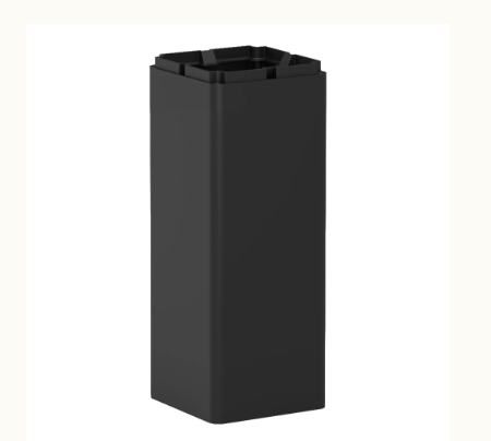 Westgate BOL-G8-SHAFT-20-BK Outdoor G8 20 Inch Black Square Bollard Shafta