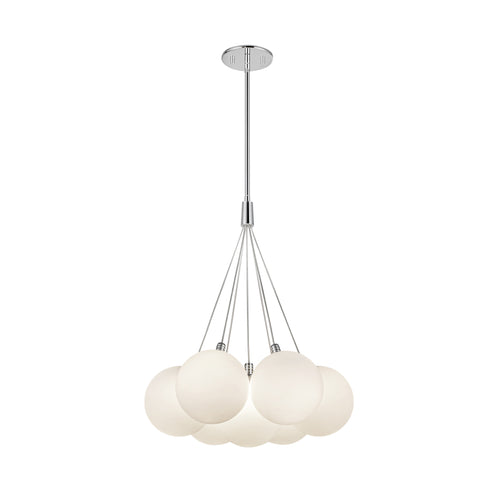 Kuzco Lighting CH3117-OP Bolla 17-in Chandelier Ceiling Light - CCT: 3000K - Finish: Opal Glass