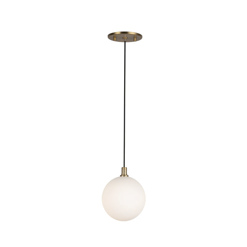 Kuzco Lighting PD3106-BG/OP Bolla 6-in Pendant Ceiling Light - CCT: 3000K - Finish: Brushed Gold/Opal Glass