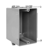 Feit Electric BOX/NW/18/1G 1 Gang 18 Cu. In. New Work Electrical Switch & Outlet Box, Gray Finish