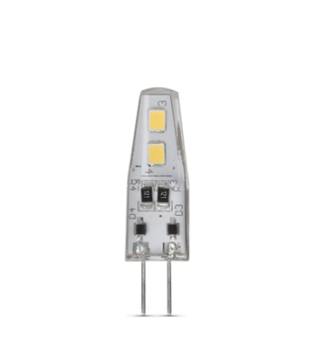 Feit Electric BP10G4/830/LED Dimmable G4 Base Capsule Specialty LED Light, Color Temperature 3000K, Wattage 10W, Voltage 120V