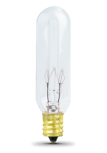 Feit Electric BP15T6-130/RP Soft White T6 Dimmable Incandescent Light Bulb, Color Temperature 2700K, Wattage 15W, Voltage 130V