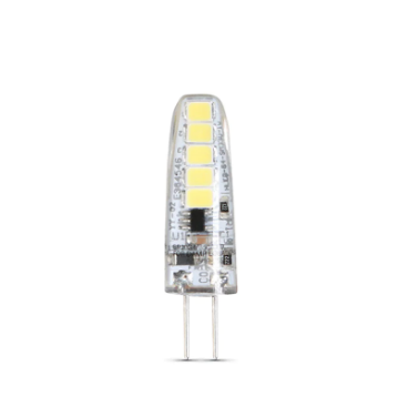 Feit Electric BP20G4/830/LED Warm White G4 Base T3 Dimmable Specialty LED Light, Color Temperature 3000K, Wattage 2W, Voltage 12V